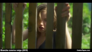 actress Lou de Laage naked and rough sex with different men