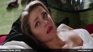 Celebrity Amber Heard shows tight nude butt & hot lingerie video