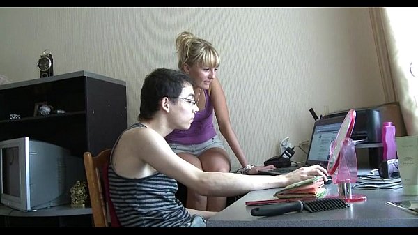 Chap jerks staring at sex