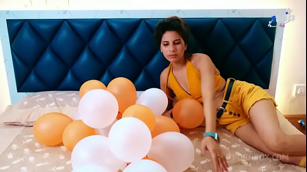 A horny sexy lady fucked hard by a delivery boy on her birthday